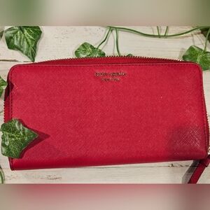 Kate Spade, Large, Cameron Pebble Leather Wallet NWT